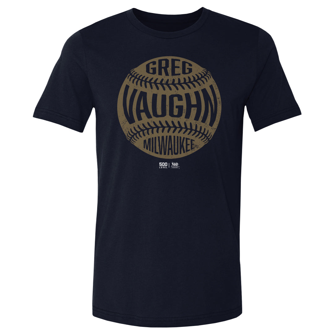 Greg Vaughn Milwaukee Vintage Baseball WHT