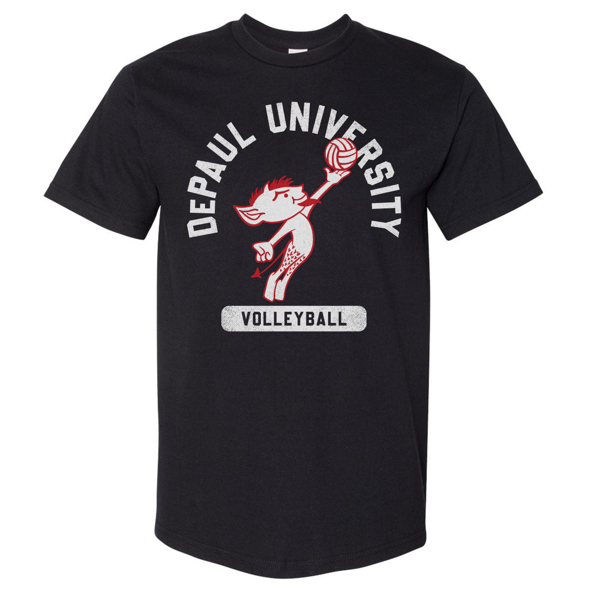 DePaul Blue Demons Billy Volleyball WHT