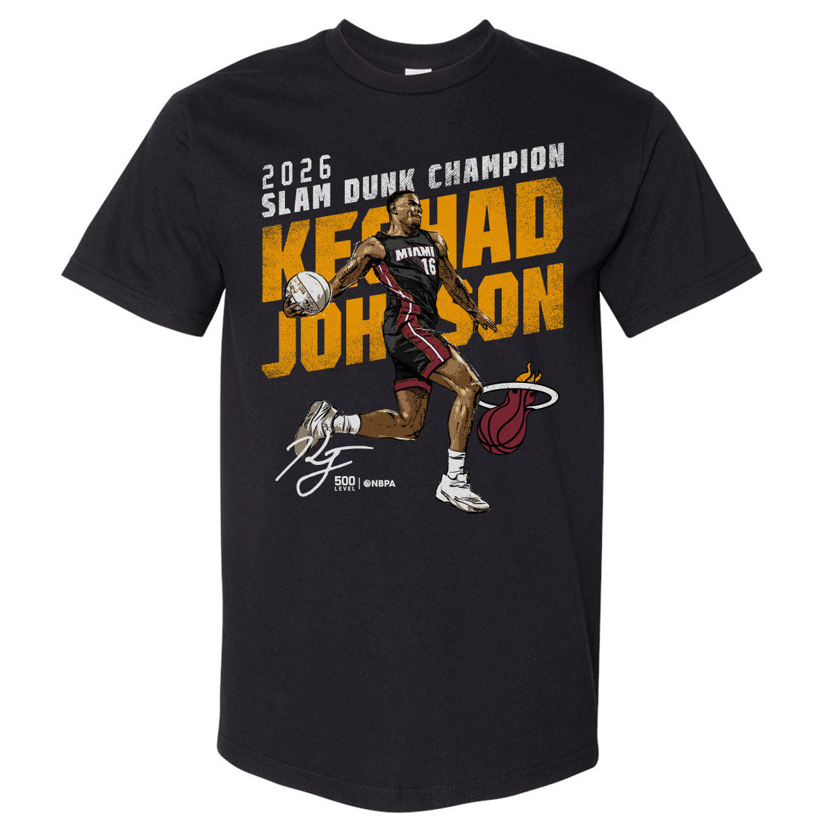 Keshad Johnson Miami Heat 2026 Slam Dunk Champion WHT