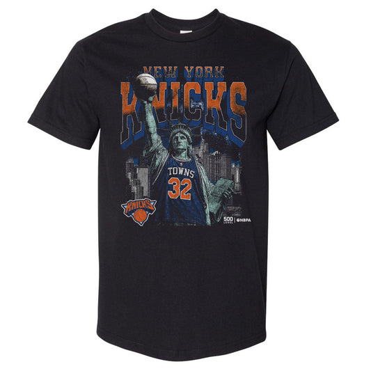 Karl-Anthony Towns New York Knicks Statue Of Liberty WHT