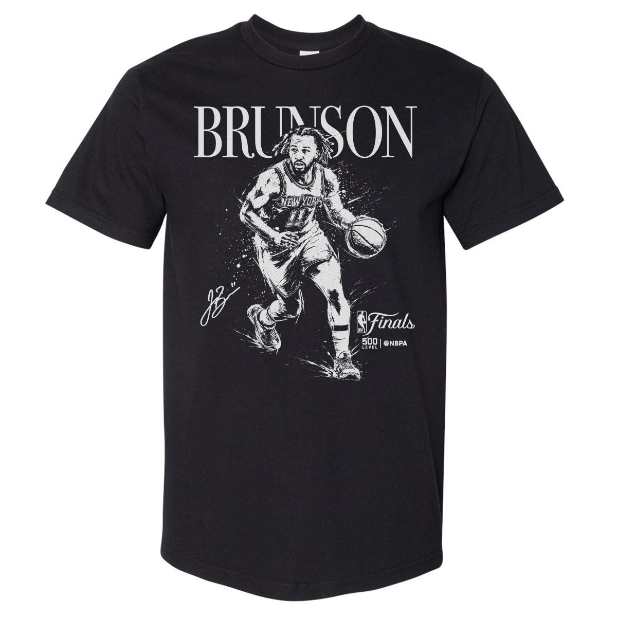 Jalen Brunson New York Knicks NBA Finals 2026 Mono WHT