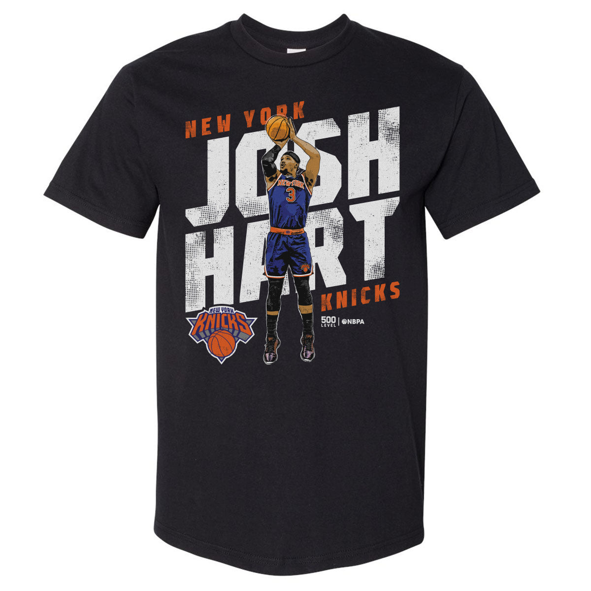 Josh Hart New York Knicks Slant WHT