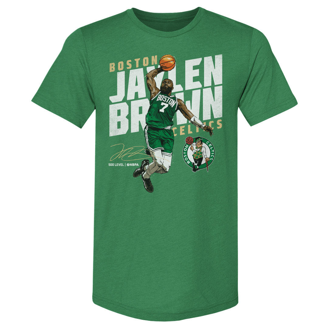 Jaylen Brown Boston Celtics Slant WHT