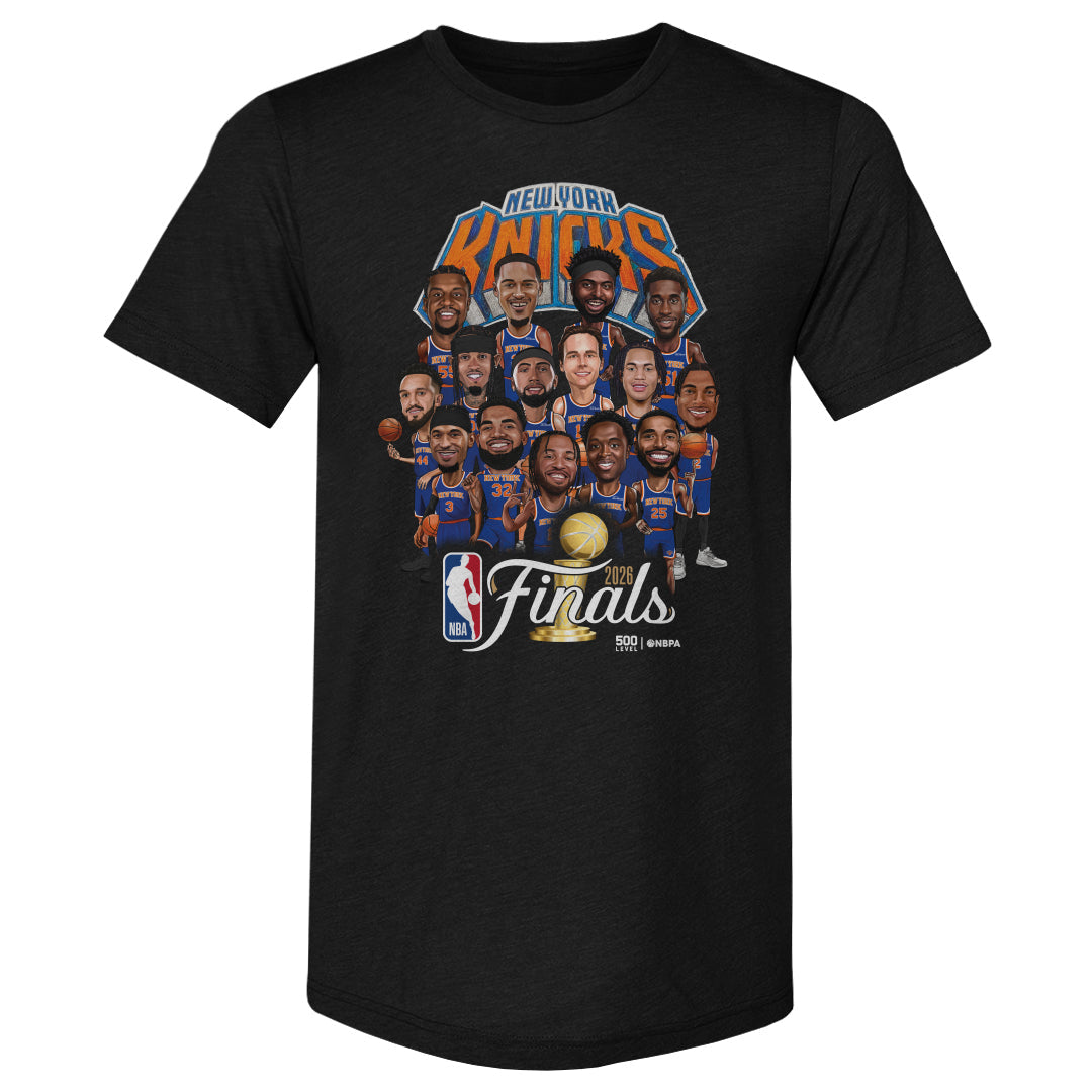 New York Knicks NBA Finals 2026 Caricature WHT