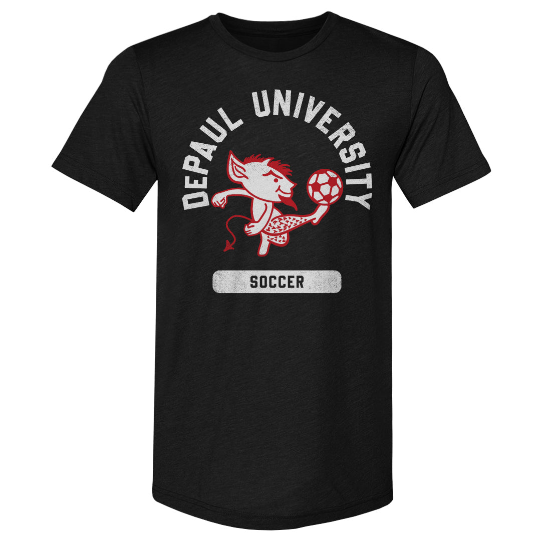 DePaul Blue Demons Mascot Soccer WHT