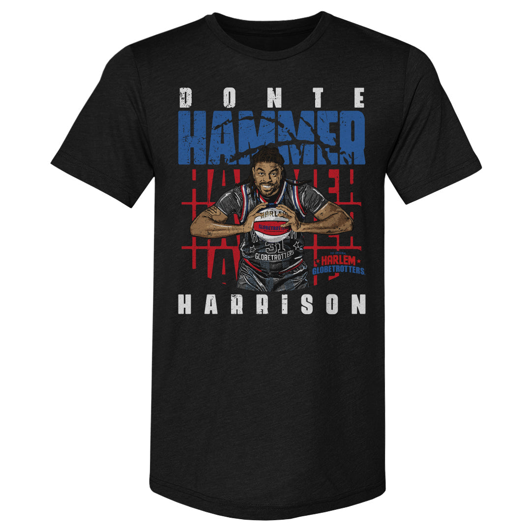 Hammer Harrison Harlem Globetrotters Pose WHT