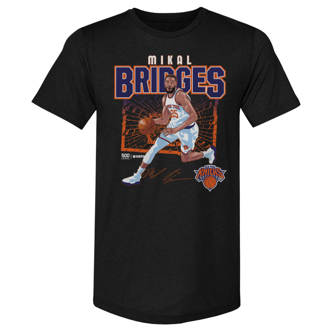 Mikal Bridges New York Knicks Shattered WHT