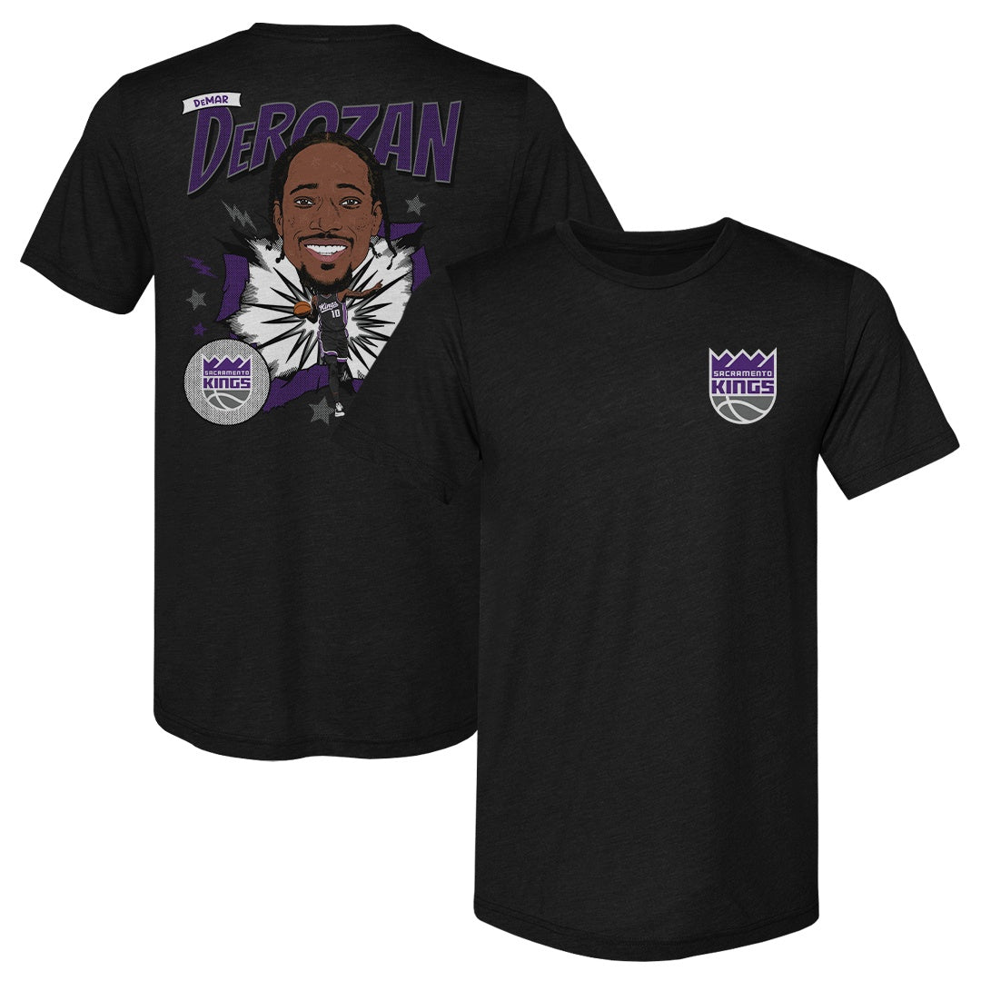 DeMar DeRozan Sacramento Kings Caricature F&B WHT