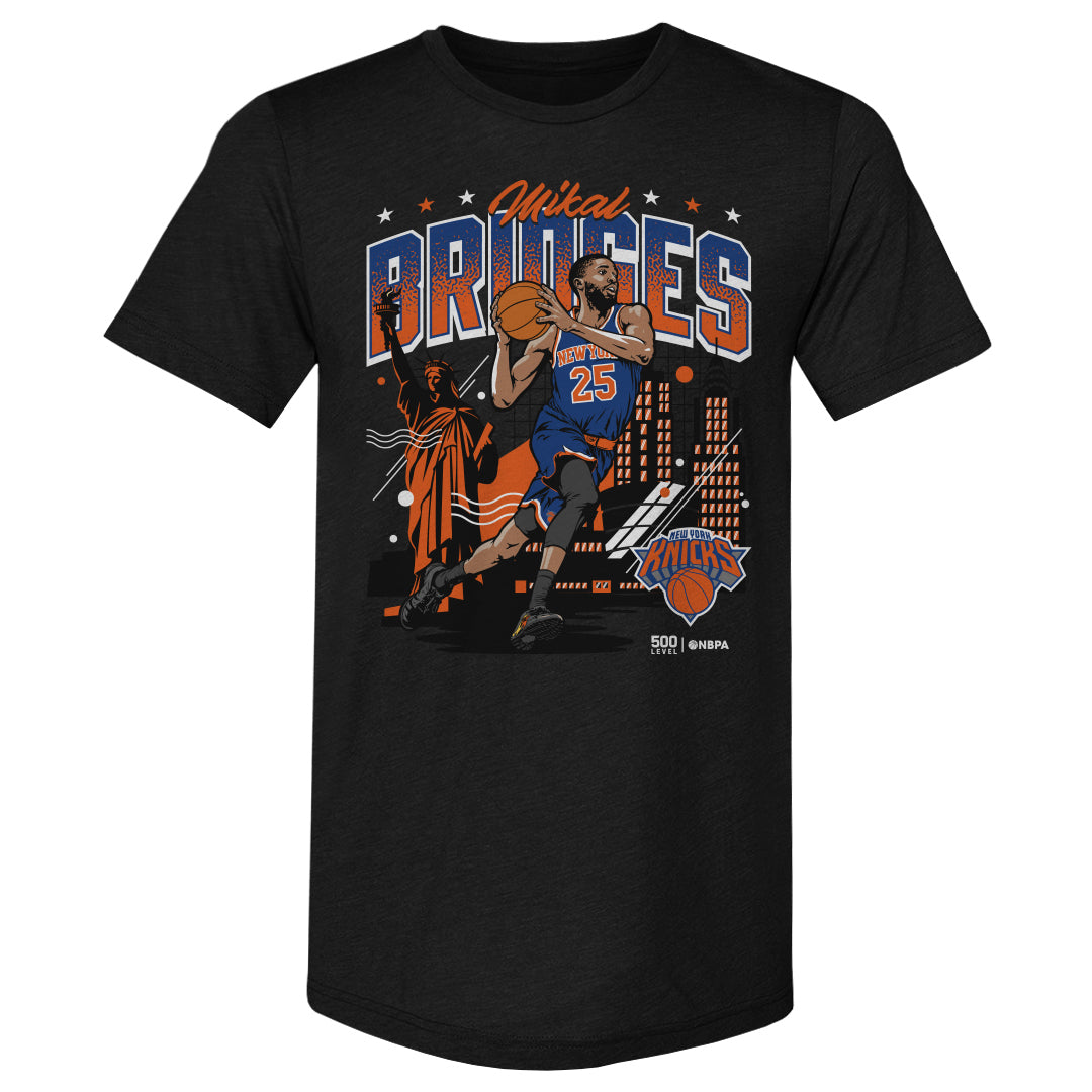 Mikal Bridges New York Knicks Skyline WHT
