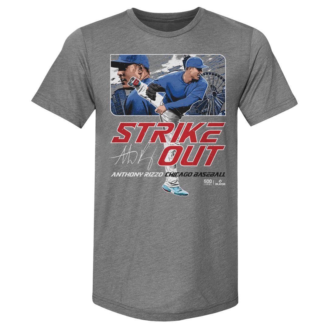 Anthony Rizzo Chicago C Strikeout WHT