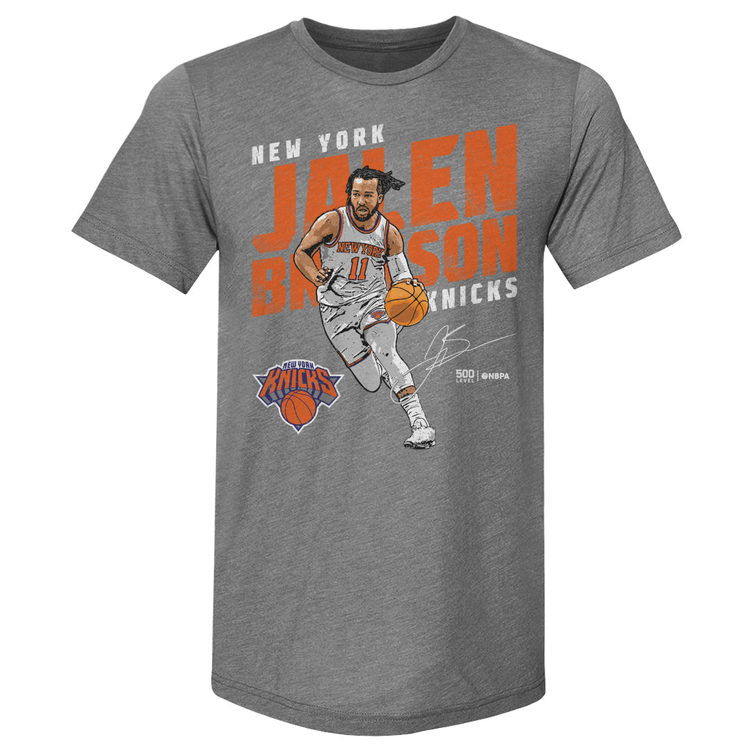 Jalen Brunson New York Knicks Slant WHT