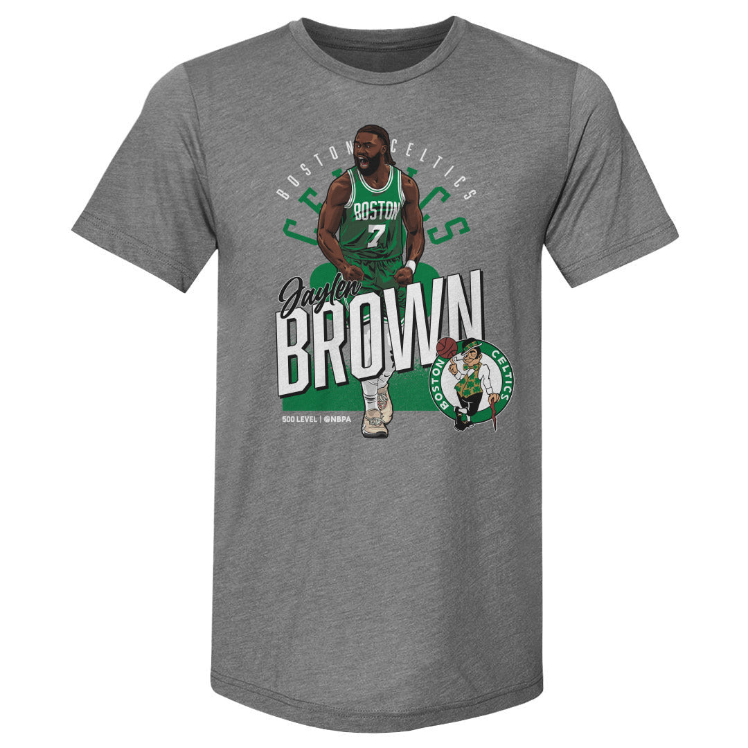 Jaylen Brown Boston Celtics Shield WHT