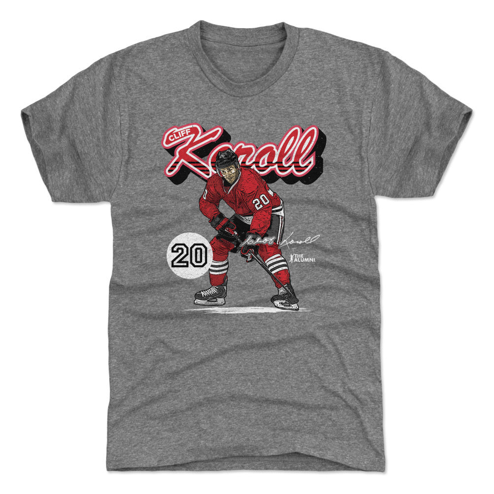 Cliff Koroll Chicago Retro Script WHT