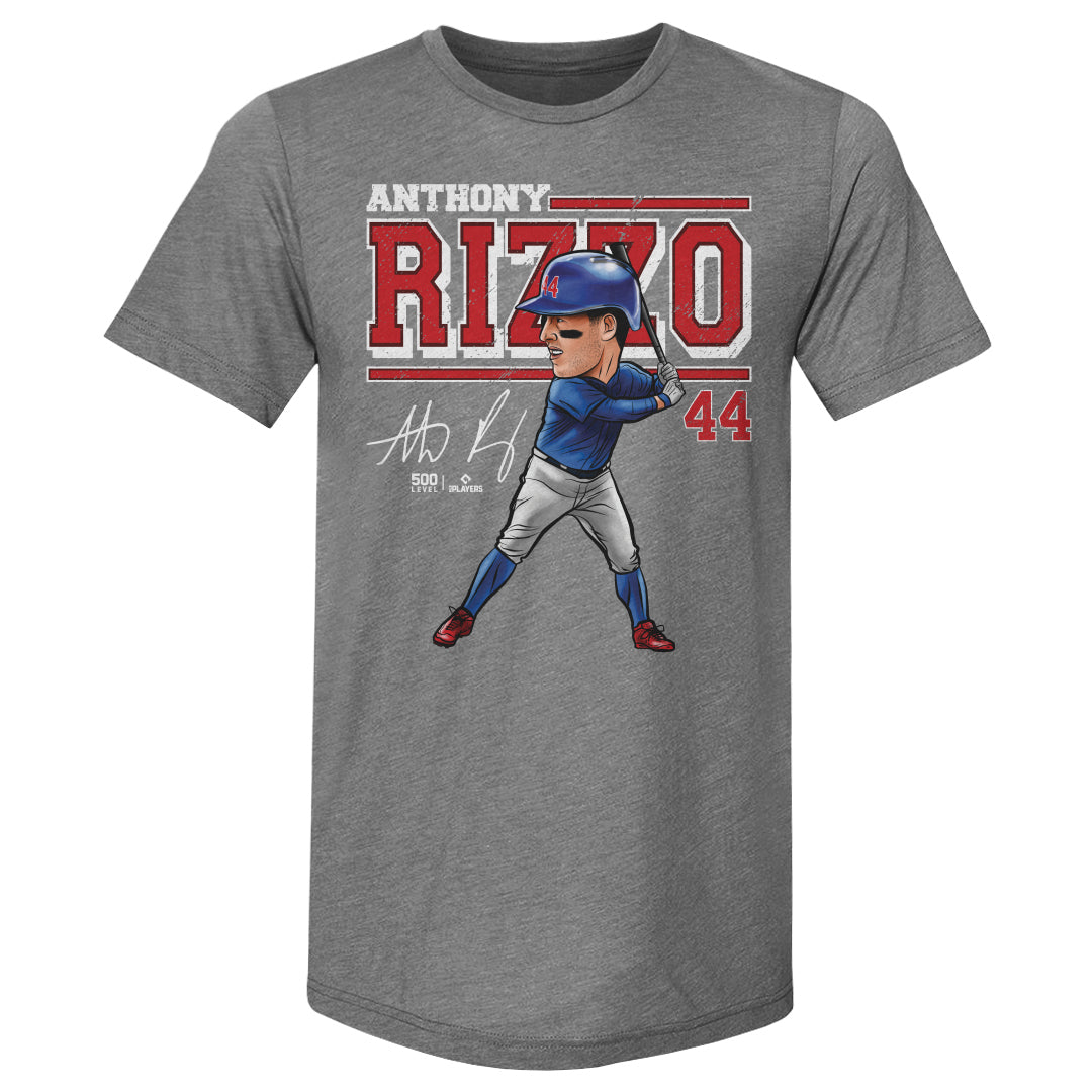 Anthony Rizzo Chicago C Cartoon WHT