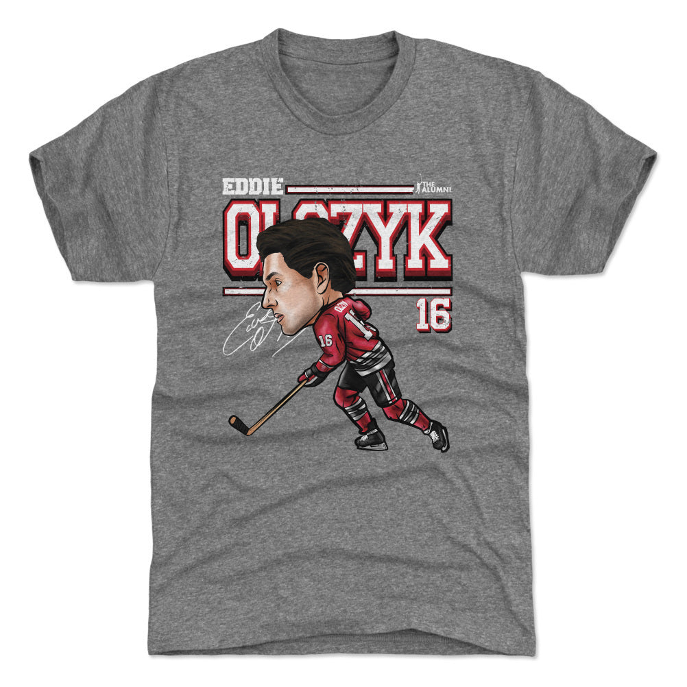 Eddie Olczyk Chicago Cartoon WHT