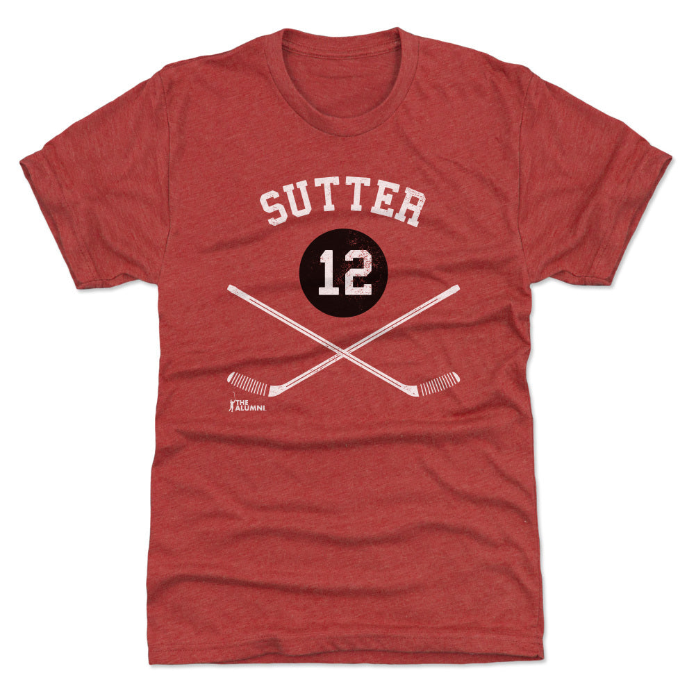 Brent Sutter Chicago 12 Sticks WHT