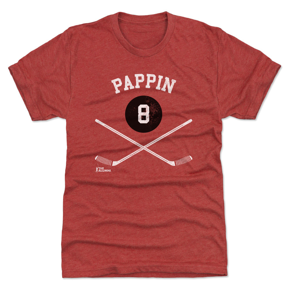 Jim Pappin Chicago 8 Sticks WHT