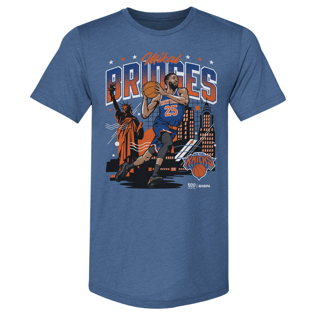Mikal Bridges New York Knicks Skyline WHT
