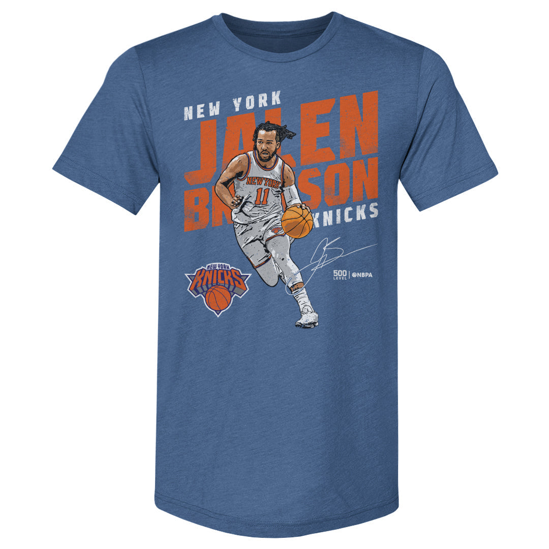 Jalen Brunson New York Knicks Slant WHT