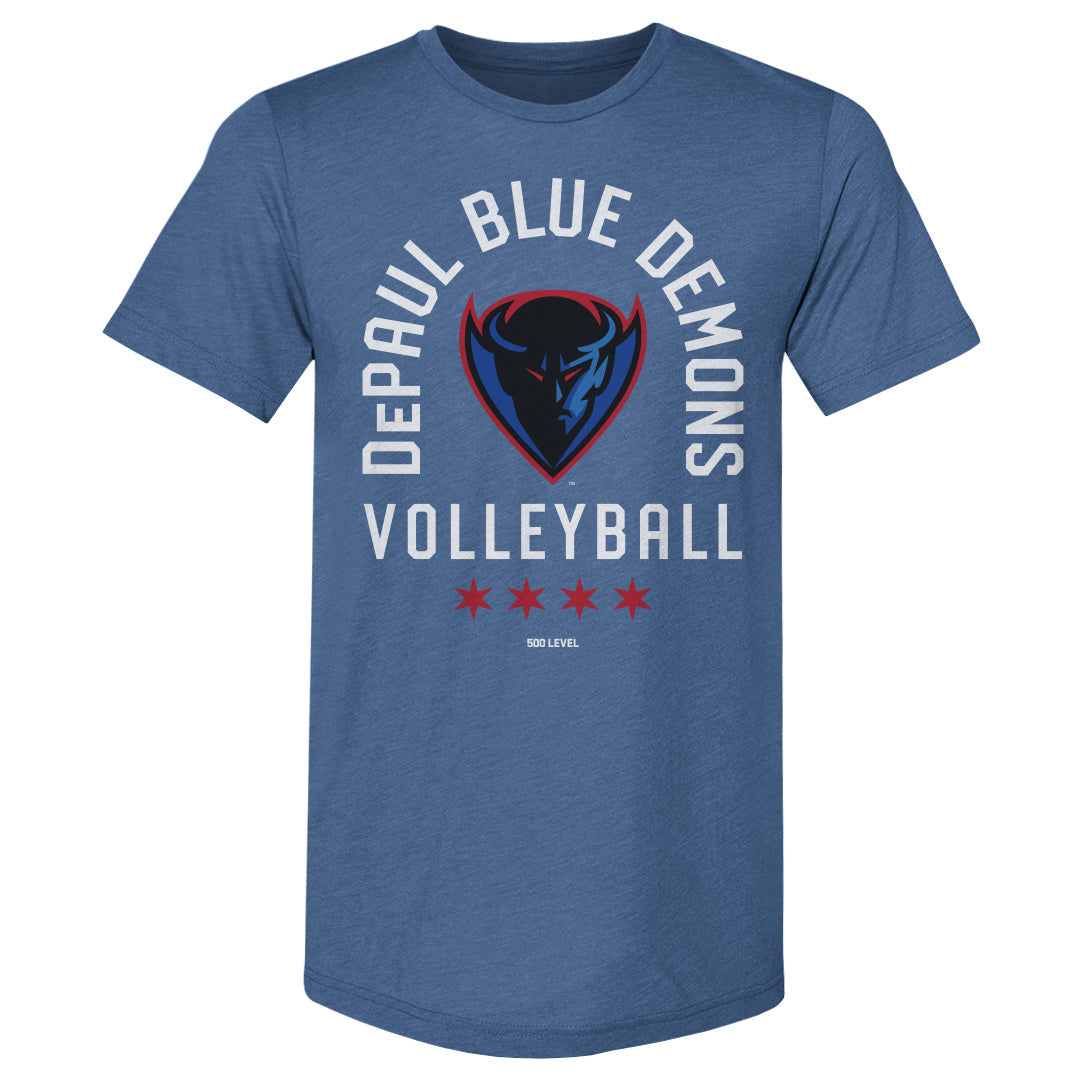 DePaul Blue Demons Volleyball Arc WHT
