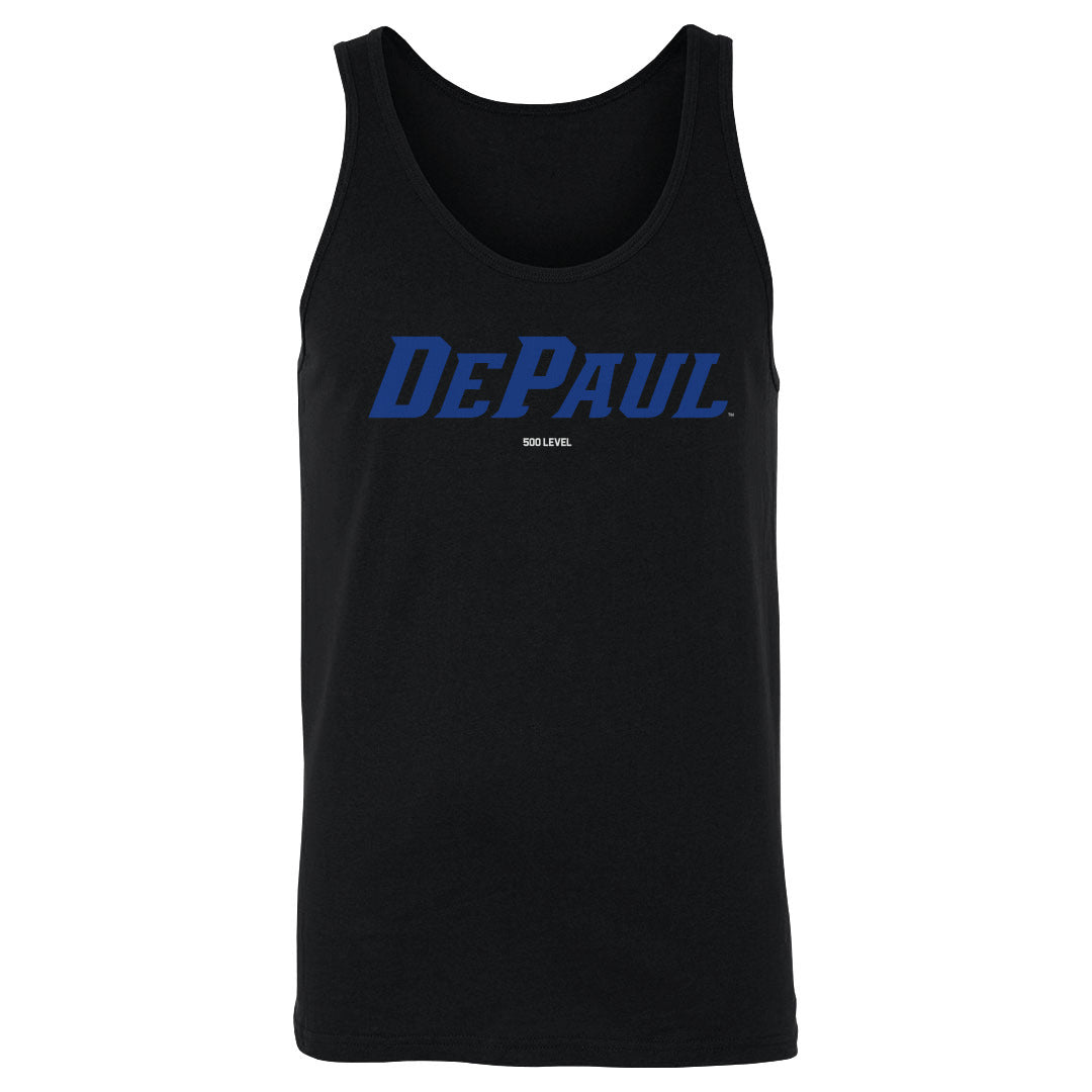 DePaul Blue Demons Wordmark Royal WHT
