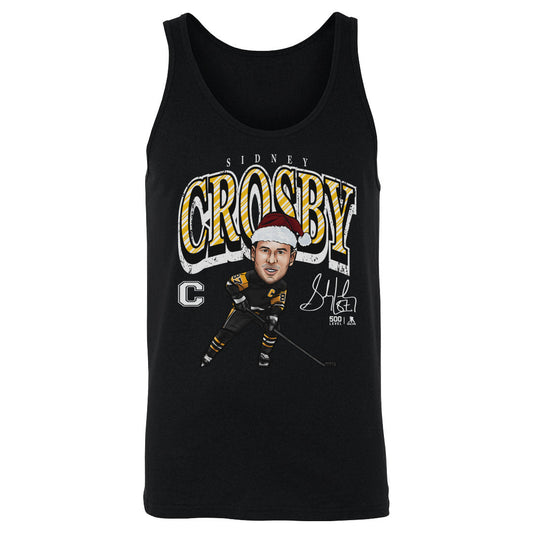 Sidney Crosby Pittsburgh Cartoon Santa Hat WHT