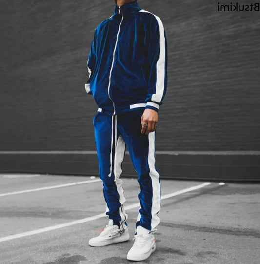 Velvet Riot 2025 Tracksuit — Thick Velour Hoodie + Jogger Set for Street Kings