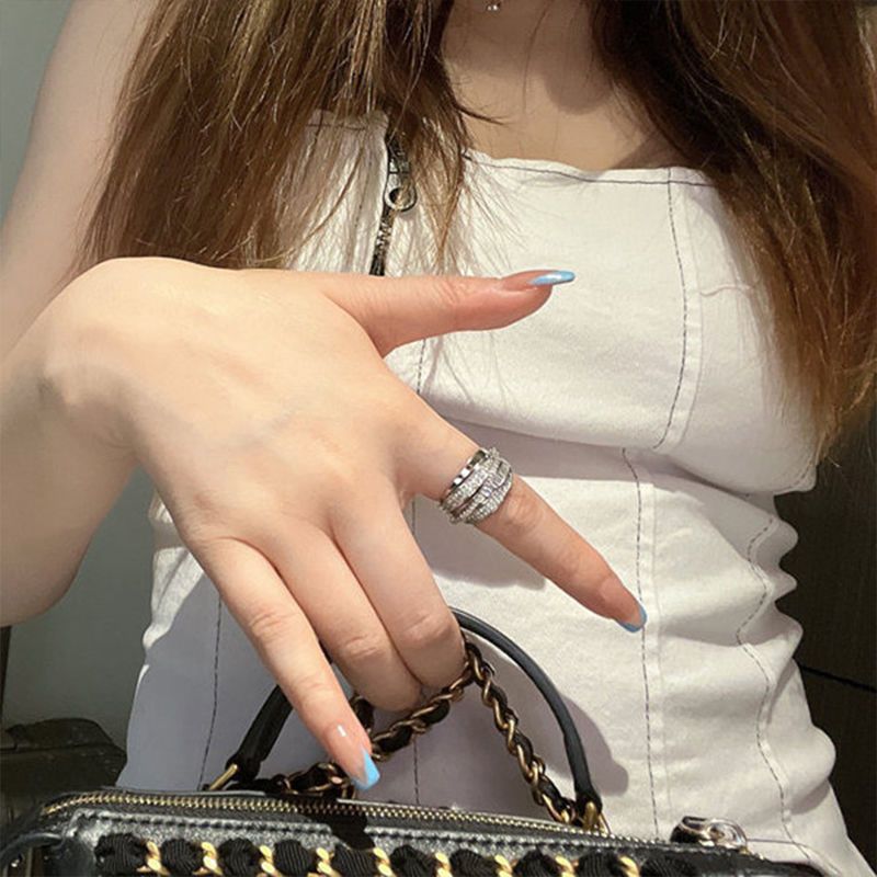 THOOBO! RippleEdge Irregular Pleated Ring — Adjustable Unisex Y2K Punk Fashion Statement Band for Women & Men ✨