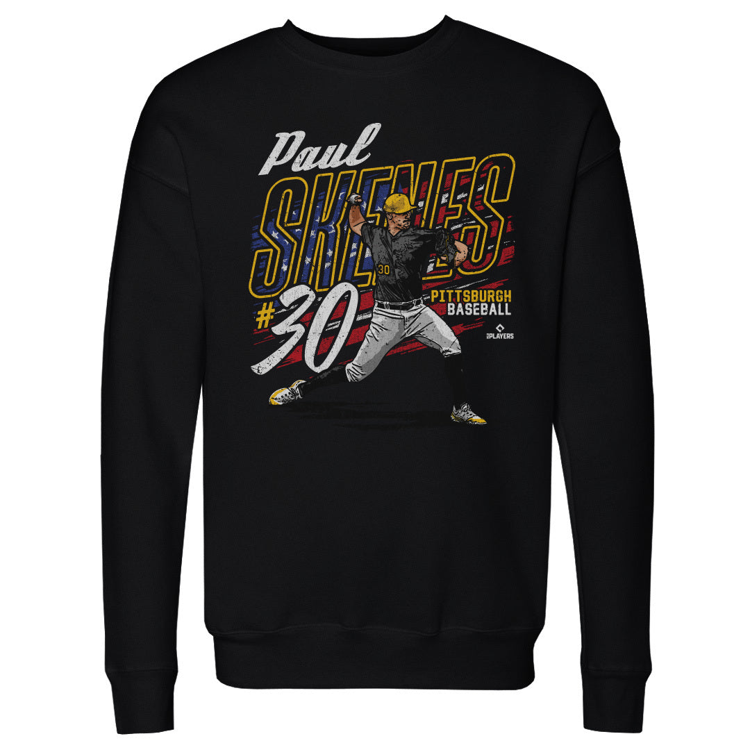 Paul Skenes Pittsburgh American Flag WHT