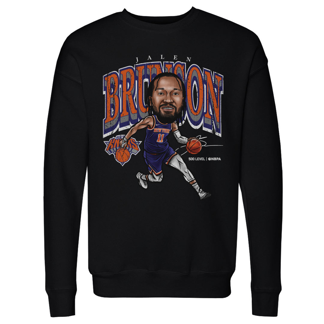 Jalen Brunson New York Knicks Cartoon WHT