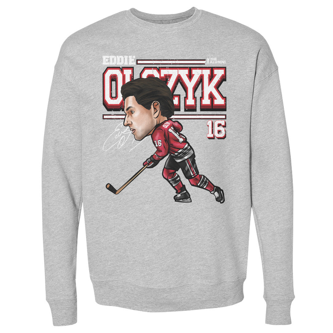 Eddie Olczyk Chicago Cartoon WHT