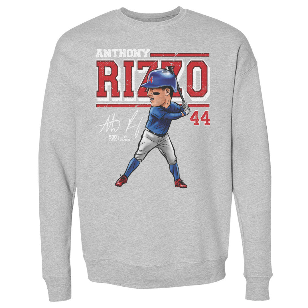 Anthony Rizzo Chicago C Cartoon WHT