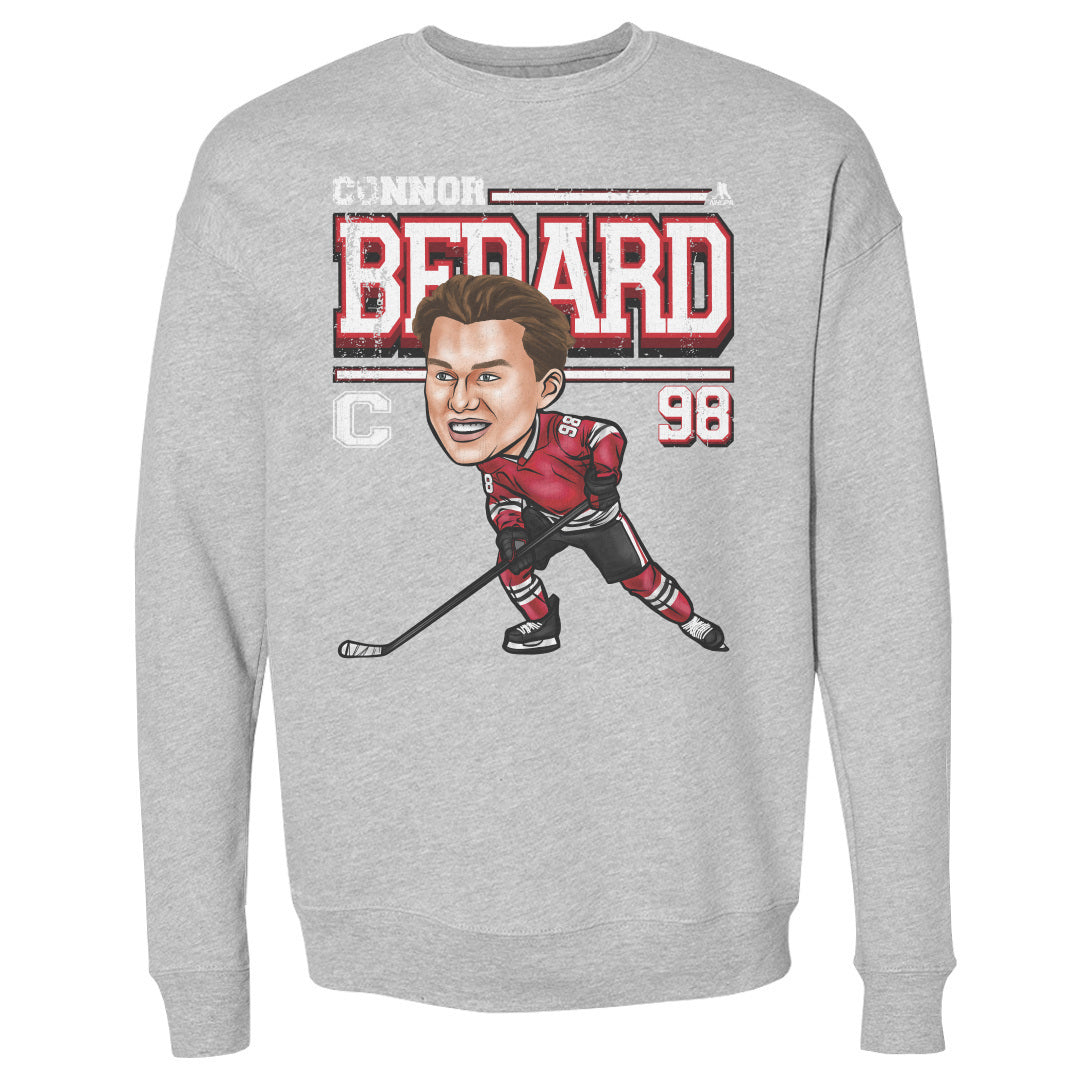 Connor Bedard Chicago Cartoon WHT