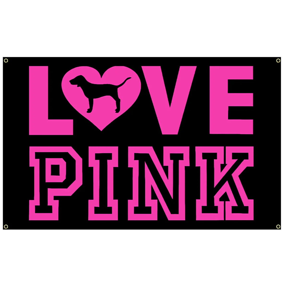 PINK OUT LOUD! 3x5 & 2x3 LOVE PINK Vibe Flag – Room-Defining, Mood-Lifting Tapestry for Walls That Wanna Talk