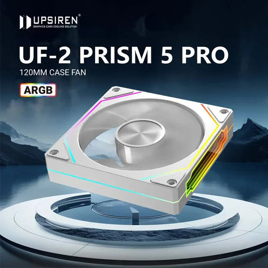 PRISM RIOT UF-2 PRO | 120mm 9-Blade ARGB Metalstorm Fan – Shred Heat, Not Riffs