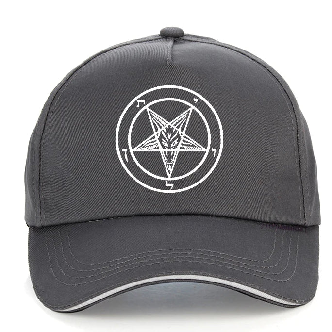 Pentagram Gothic Occult Satan Baseball Cap – Unisex Dad Hat Summer Leisure Trucker Cap Snapback Gorras
