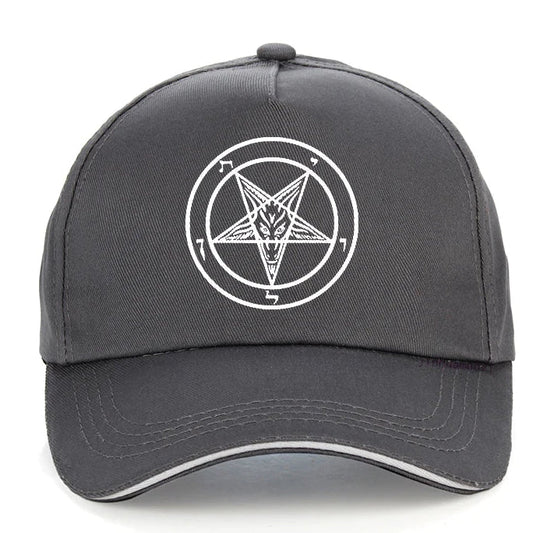 Pentagram Gothic Occult Satan Baseball Cap – Unisex Dad Hat Summer Leisure Trucker Cap Snapback Gorras