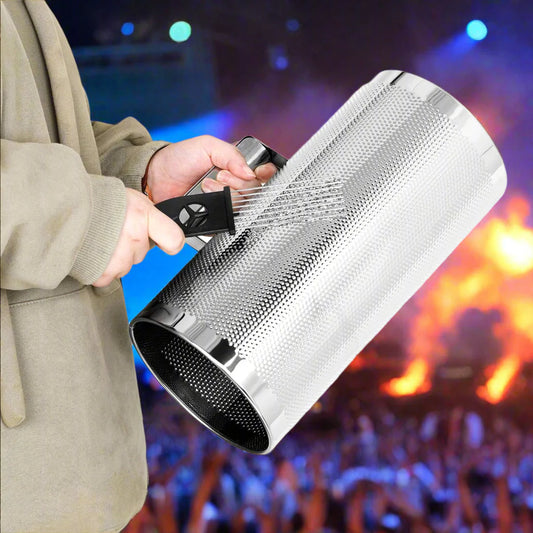 IRIN Stainless Steel Guiro Shaker with Scraper – Precision Rhythm Tool for Stage, Studio & Survival of the Loudest