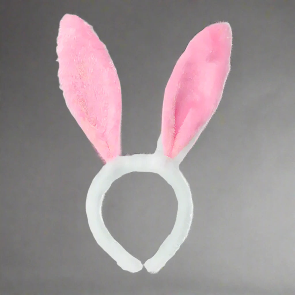 FluffPop Bunny Band – Soft Plush Rabbit Ear Headband for Women & Girls (Cosplay, Parties, Easter Fun!)