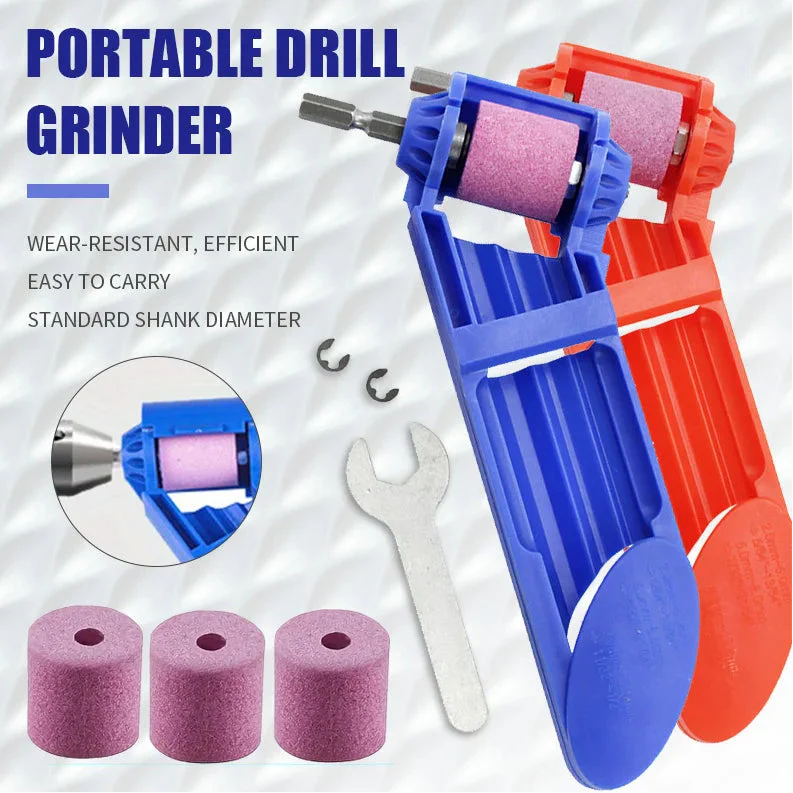 RiffSharp Drill Resurrector – Brown Corundum Bit Grinder with Mandrel Rage Mode & ABS Grip for DIY Shred Work