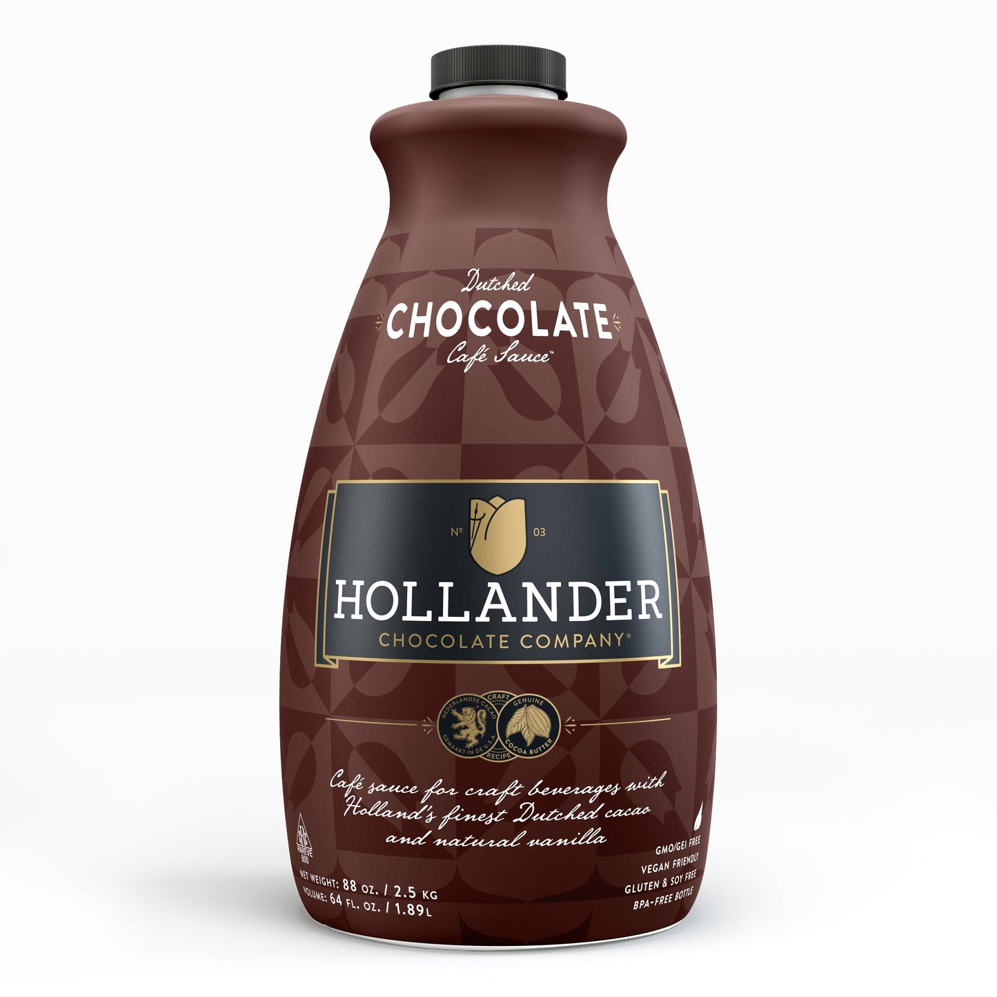 Hollander Chocolate Sweet Ground Dutched Chocolate Sauce