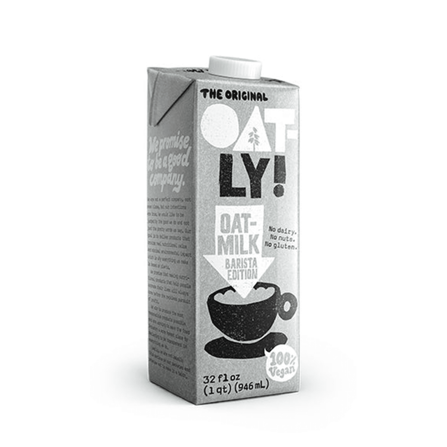 Oatly Barista Edition Oat Milk - case of 12, 32oz cartons