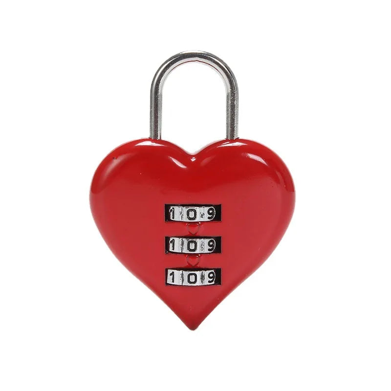 Heartbreaker Lockdown Love Padlock – 3-Digit Zinc Alloy Heart Lock for Weddings, Gifts & Mischief-Ready Bags