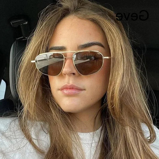 NIGHTCRASH 9190 – Retro Alloy Pilot Shades for Women | UV400 Rockstar Grade Gradient Eyewear