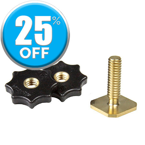 Rycote Brass Shoe Adaptor with Male Thread -  1/4" or 3/8”