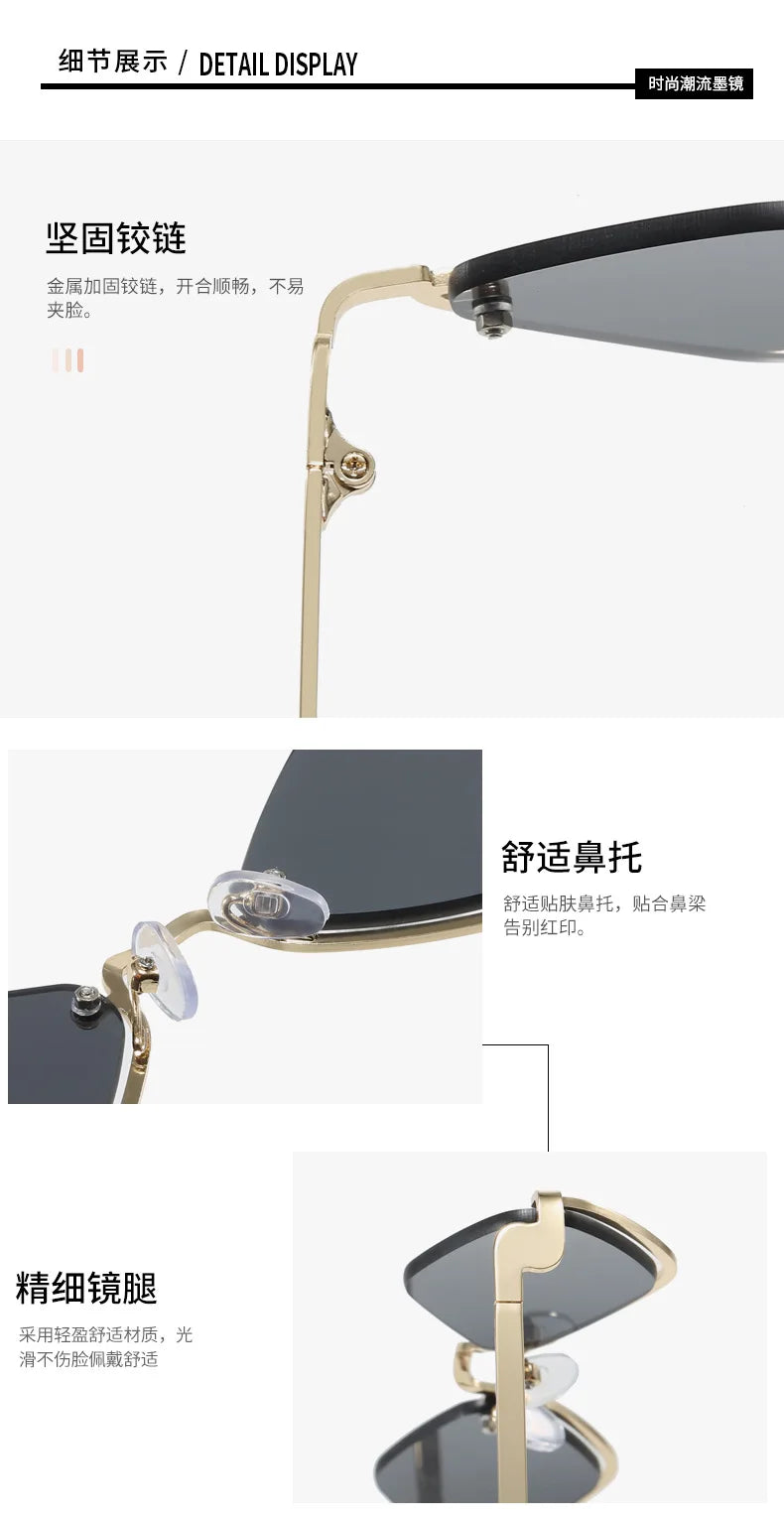 Throwshade Rhombus Cut Retro Sunnies – Geometric UV400 Alloy Frame Sunglasses for That Vintage Rockstar Flex