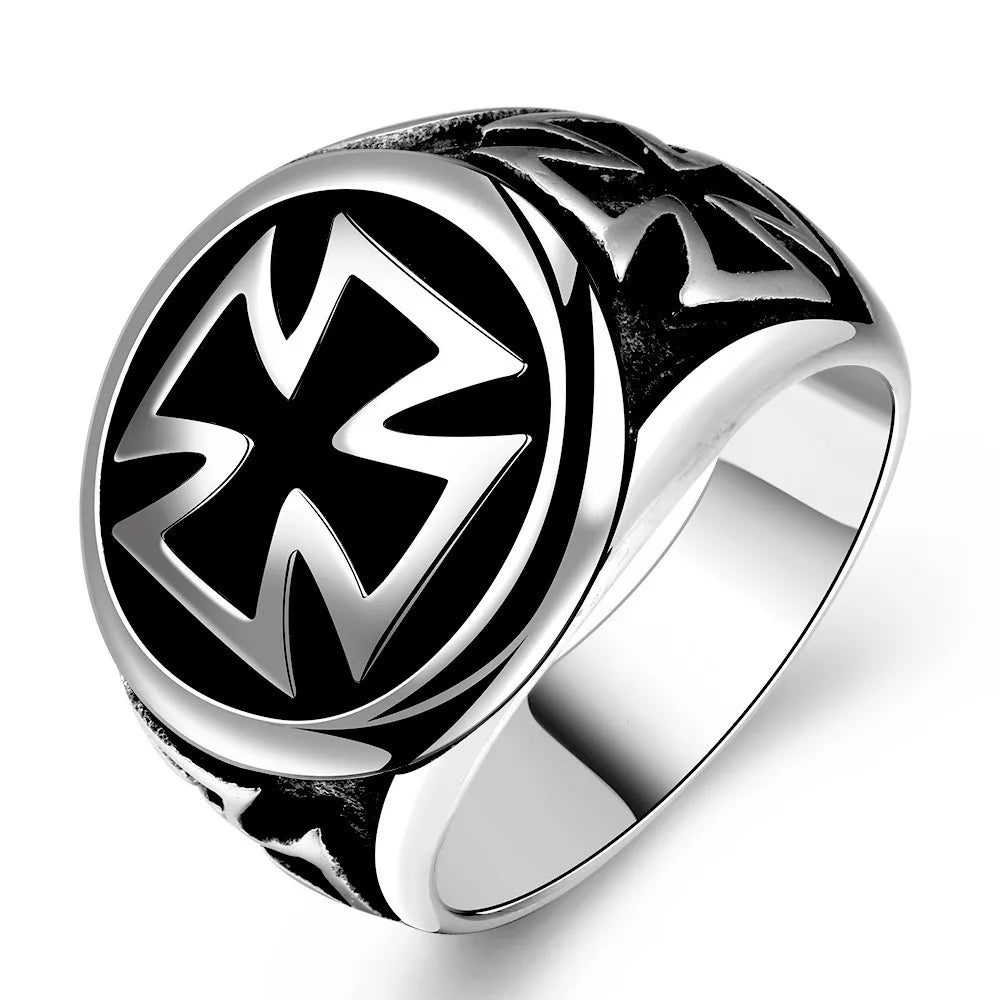 "HELLSILVER // Gothic Cross S925 Ring – Certified Street-Grade Authority for the Damned & the Dapper"