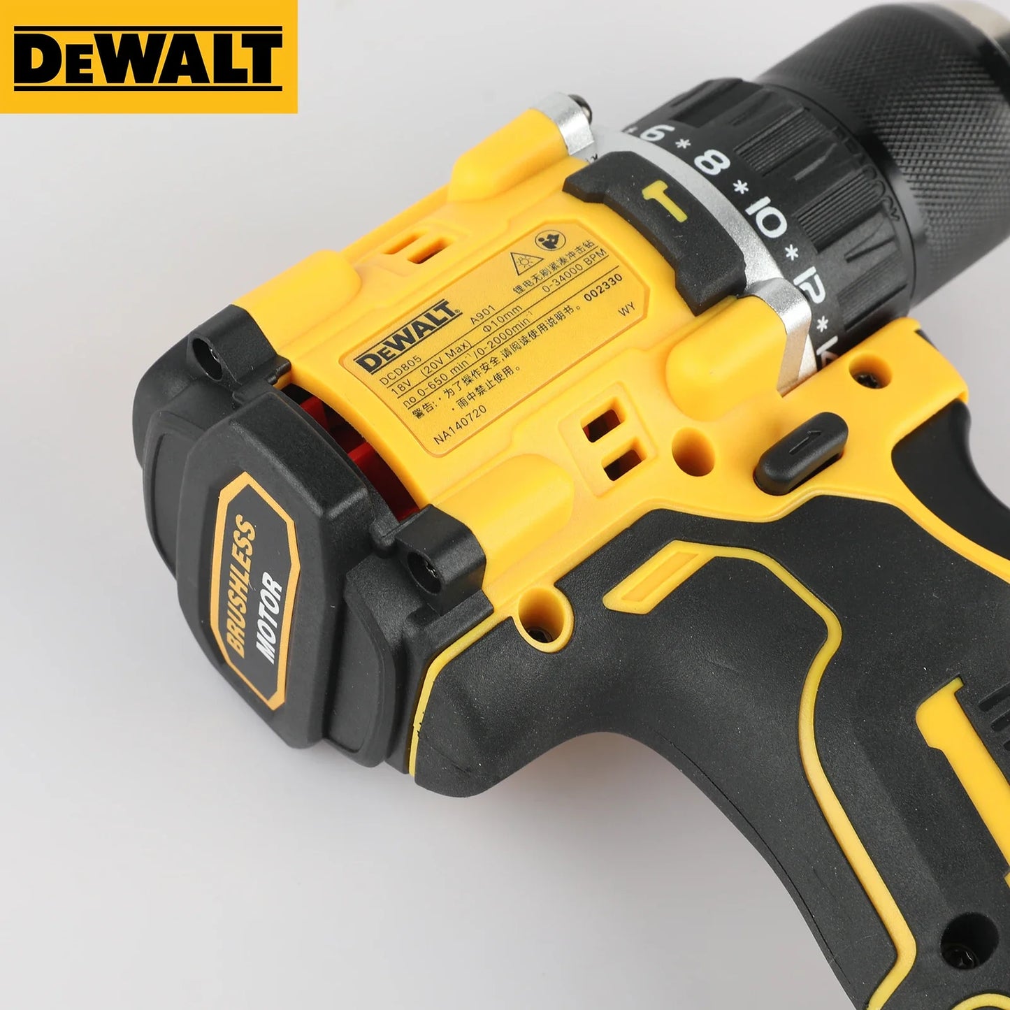 TorqueTitan DCD805 by DEWALT – 20V Brushless Compact Power Drill for Bold Builders, Everyday Heroes & Weekend Warriors
