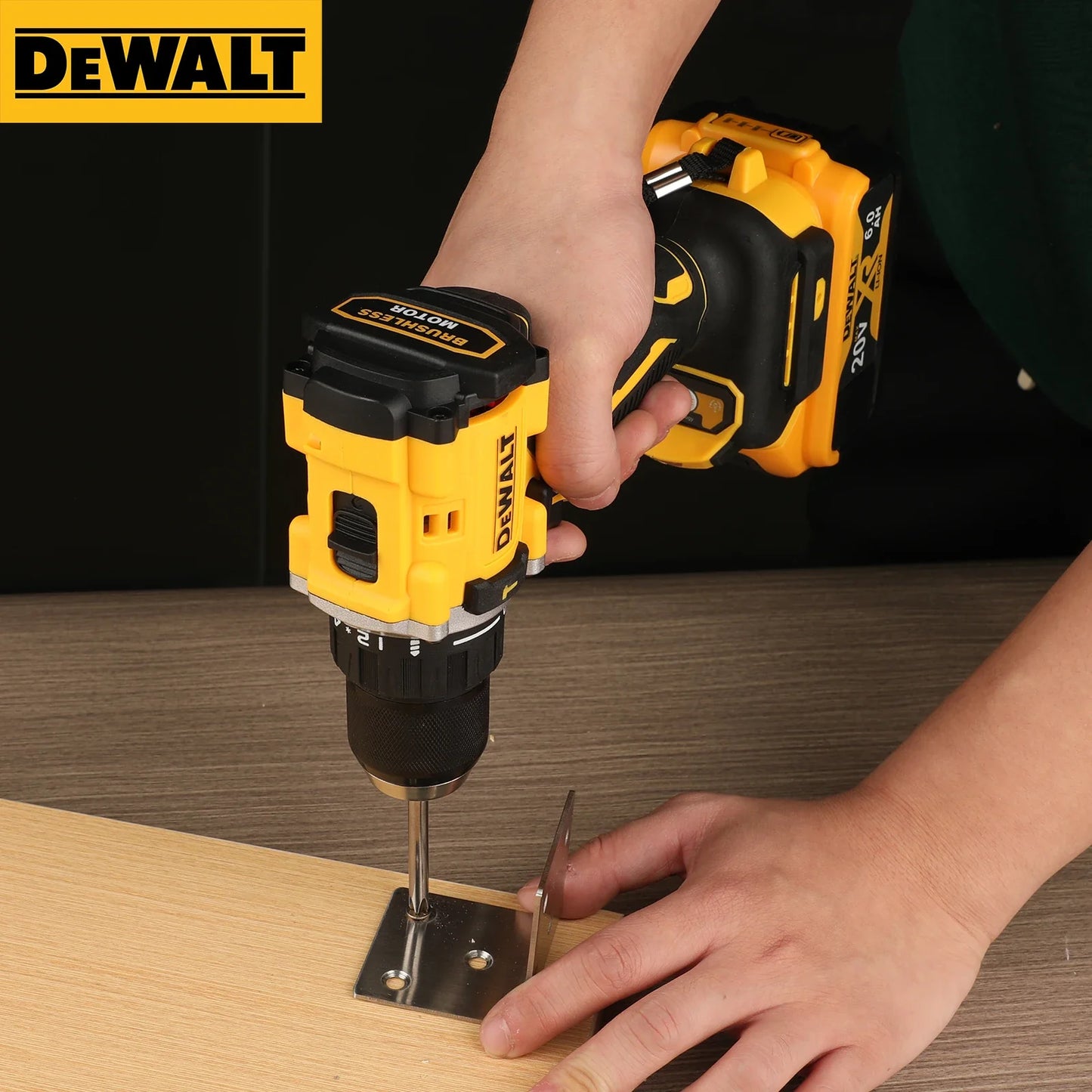 TorqueTitan DCD805 by DEWALT – 20V Brushless Compact Power Drill for Bold Builders, Everyday Heroes & Weekend Warriors