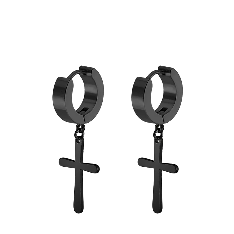 Punk Stainless Steel Stud Earrings - Edgy and Stylish